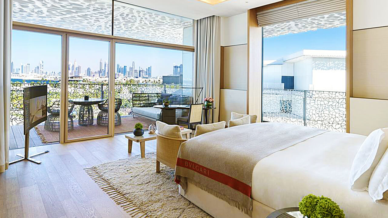 Room 202 — Ocean-View Twin — Bulgari Resort Dubai
